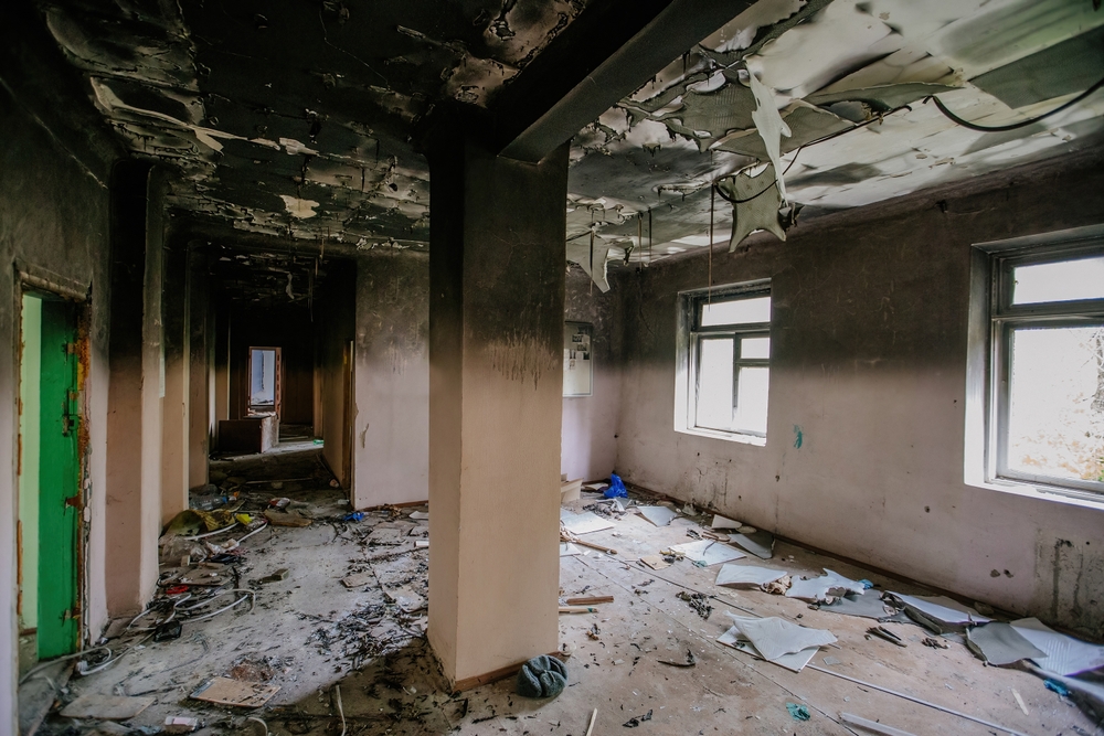 Dry ice blasting, fire damage restoration